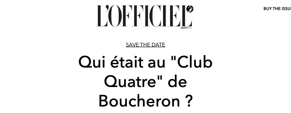 Article screenshot — L’Officiel
